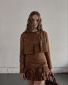 Crop suède jacket