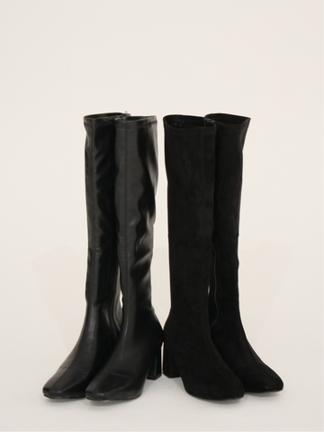 Slim fit long boots