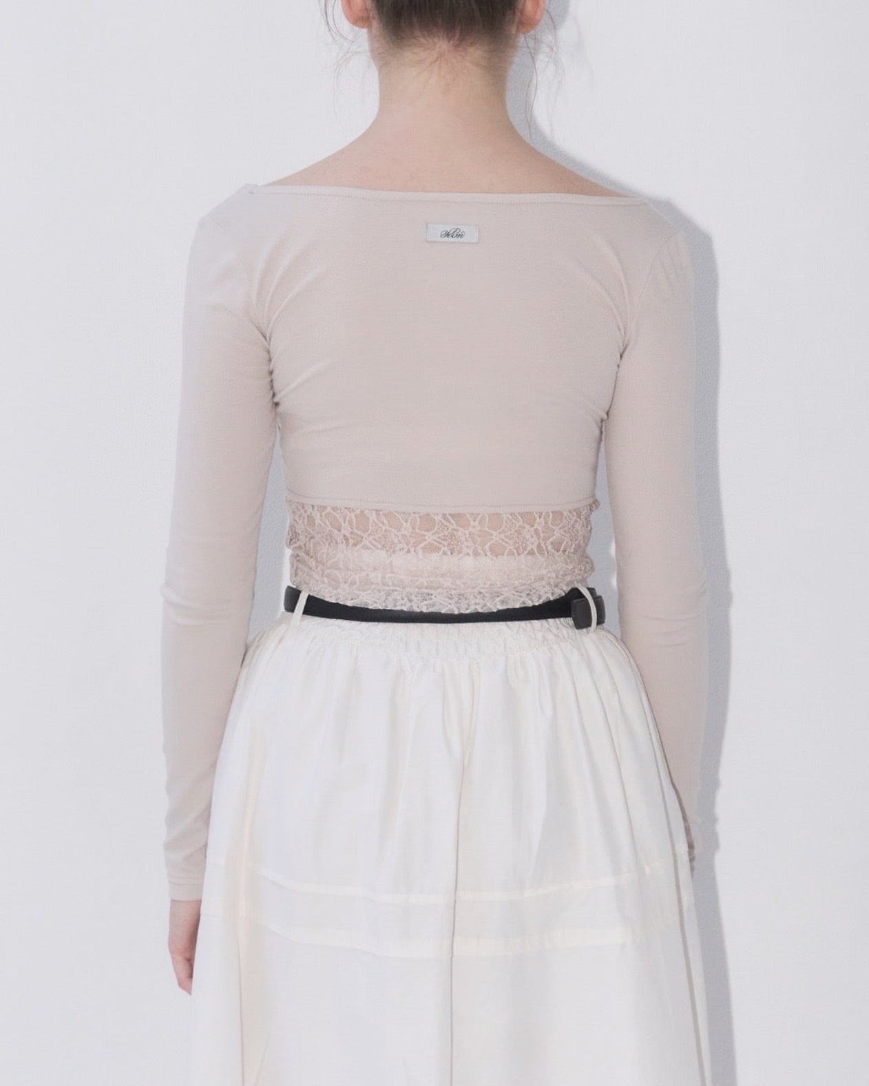Gather lace tee – YILON