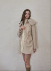 Fur collar classical coat