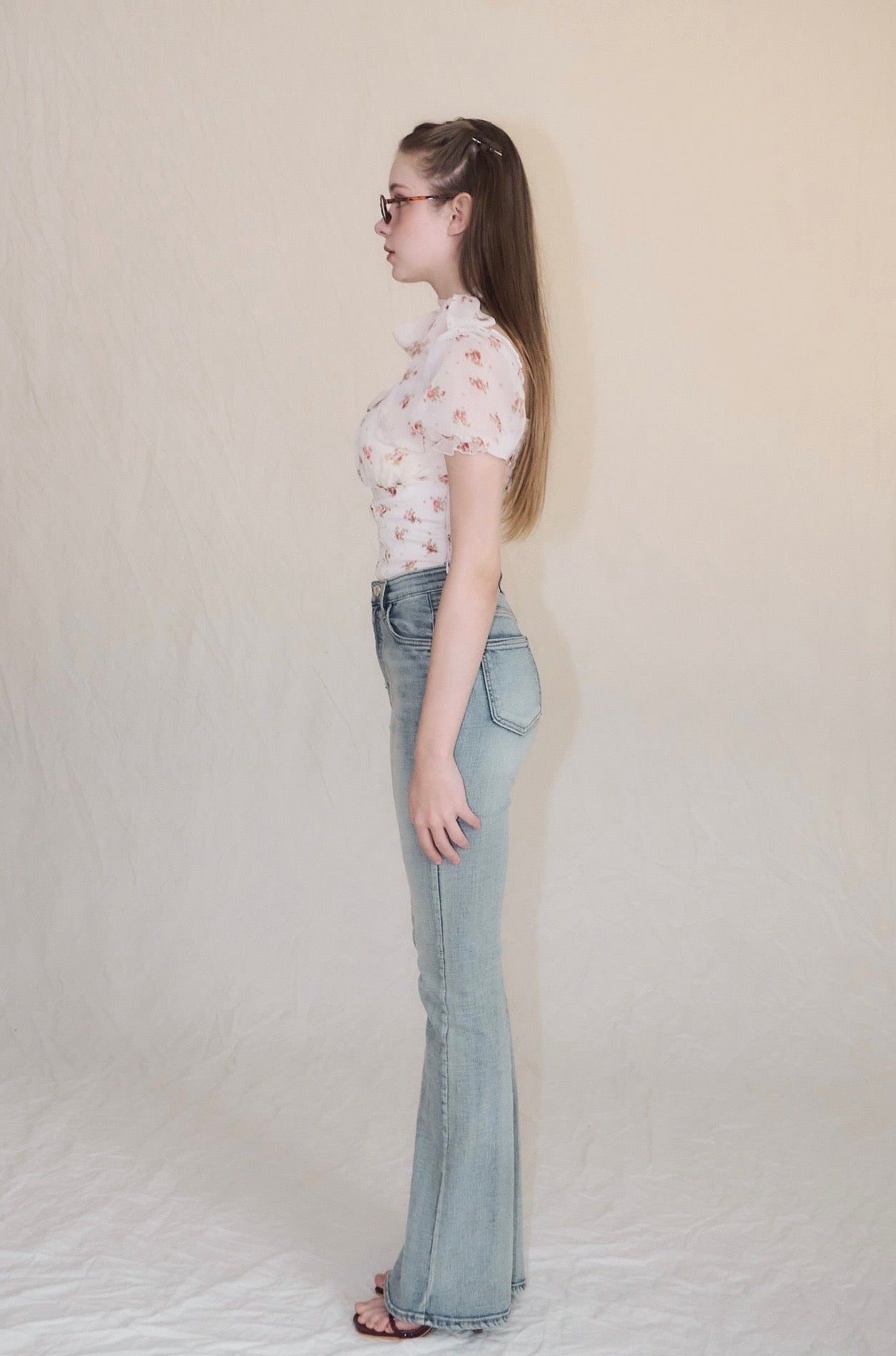 Little flower chiffon blouse – YILON