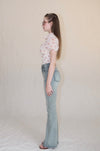 Little flower chiffon blouse