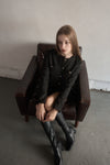 Crop suède jacket