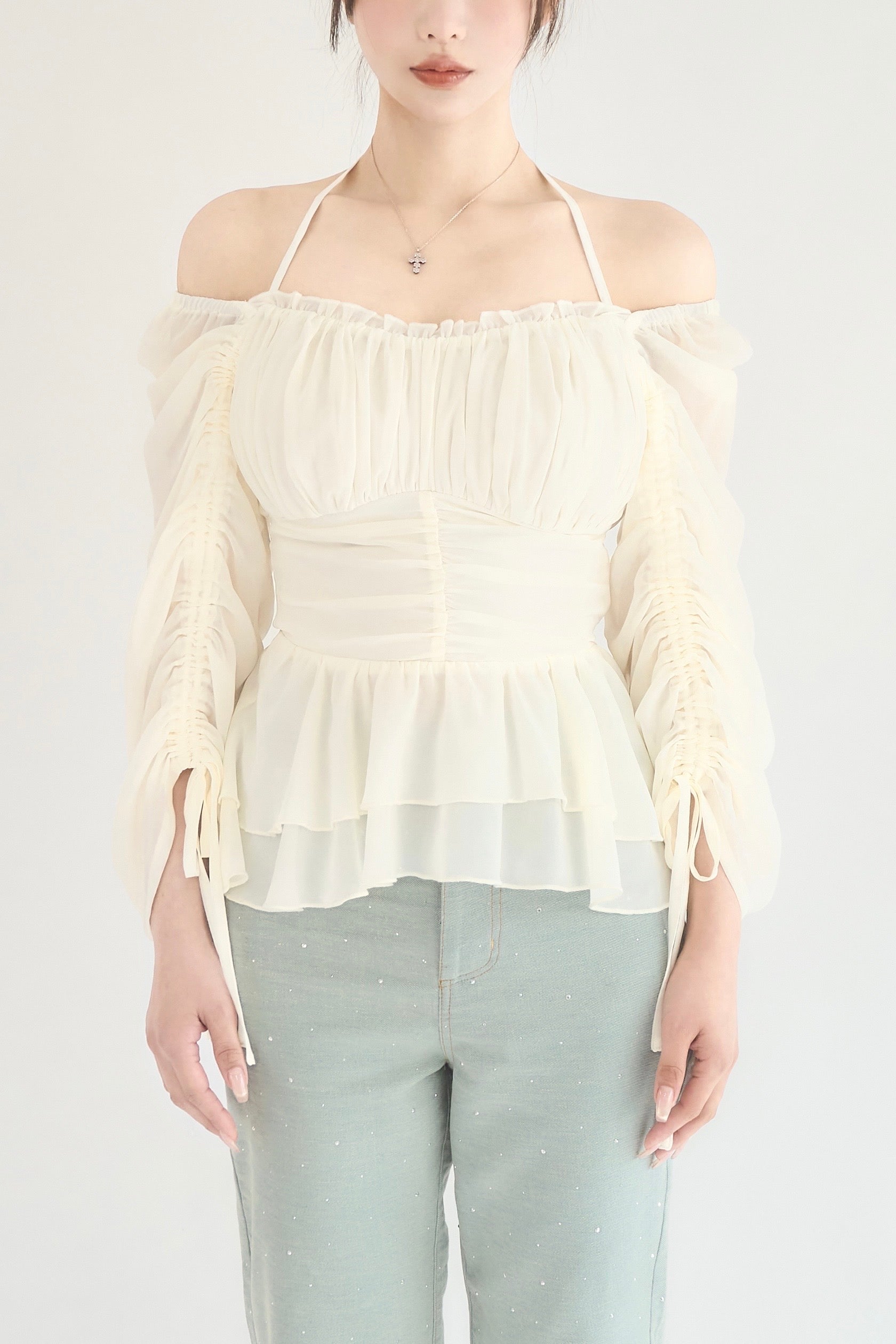 yilon シフォンフェアリーブラウス Chiffon fairy blouse – YILON
