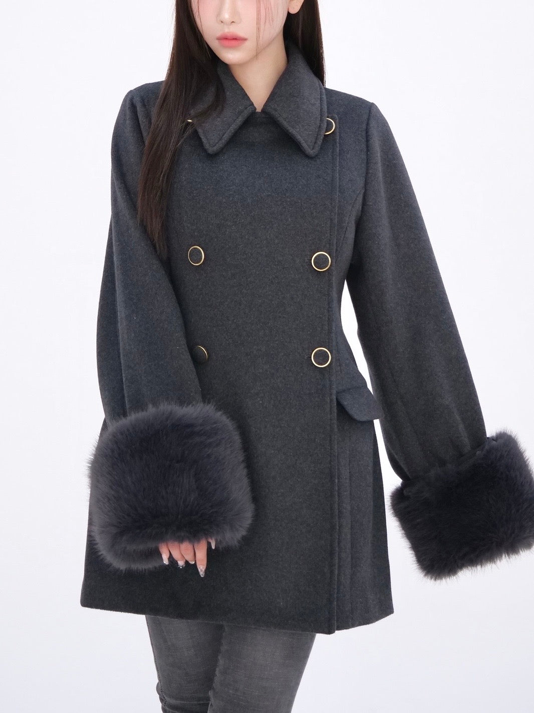 ジャケット・アウター yilon/CINCHED WAIST MIDI COAT Cinched waist midi coat – YILON