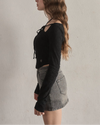 Full lace ribbon tee