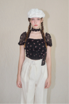 Little flower chiffon blouse