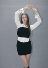 Cable bustier layered Set