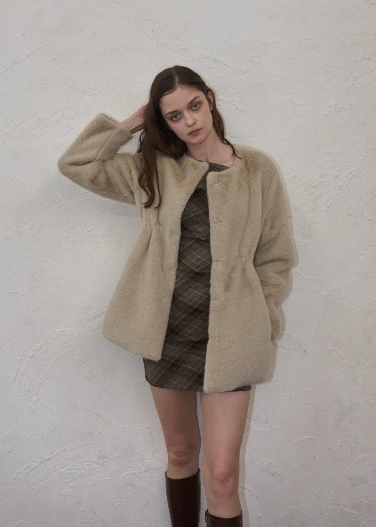 Waistmark eco fur coat – YILON