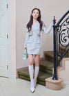 SUMMER KNIT BORDER CARDIGAN