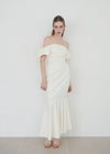 FEMININE COTTON MERMAID DRESS