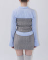 Cable bustier layered Set