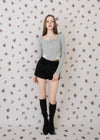 LACE RIBBON RIB TEE