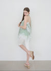 LACE TRIM TIERED CAMI TOP