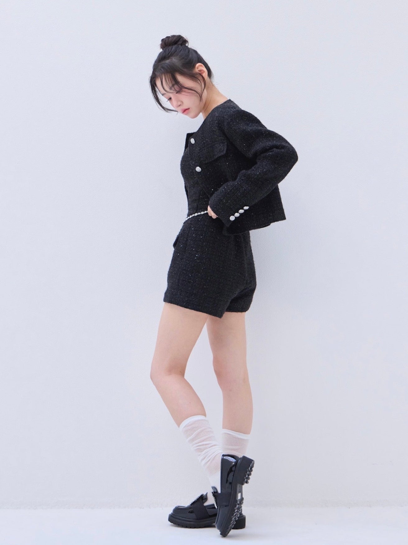 Twinkle tweed rompers – YILON