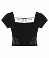RIBBON LACE TEE