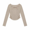 LACE RIBBON RIB TEE
