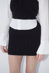 Cable bustier layered Set