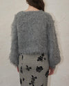 Shaggy drop cardigan