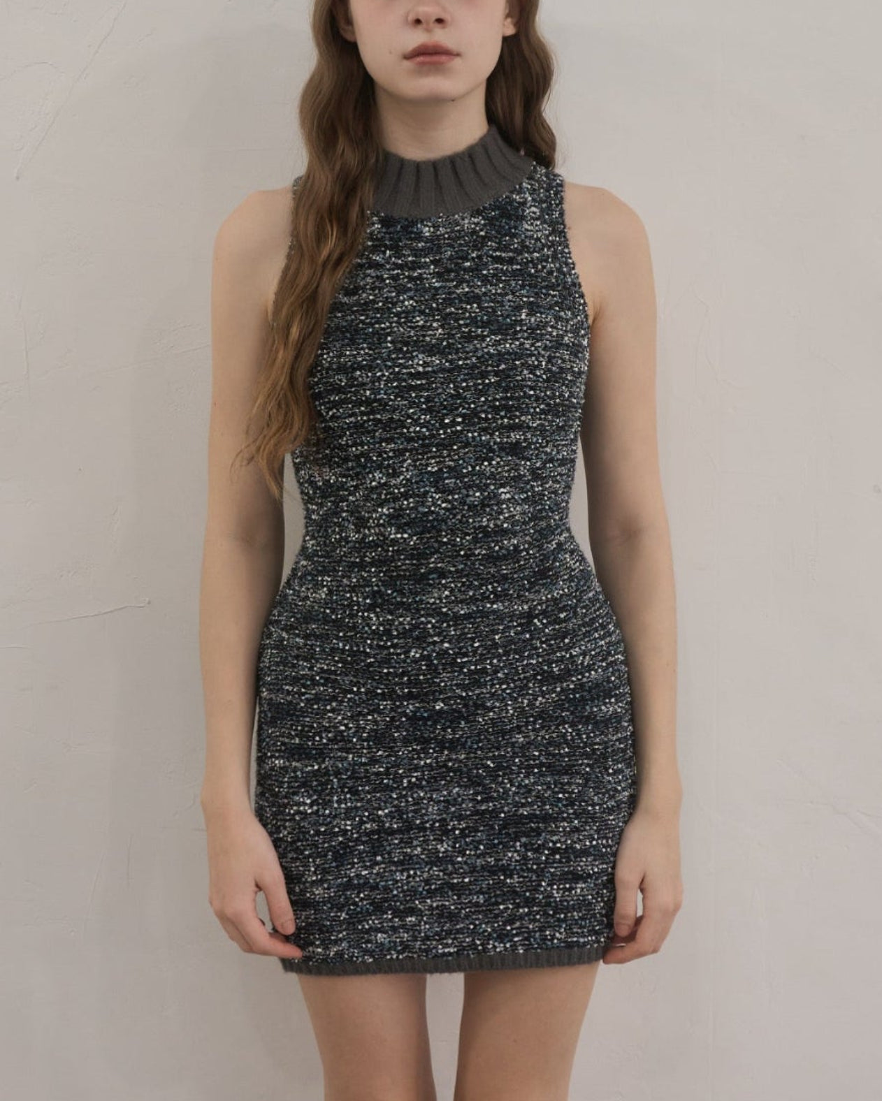 Mix yarn knit one-piece – YILON