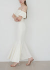 FEMININE COTTON MERMAID DRESS
