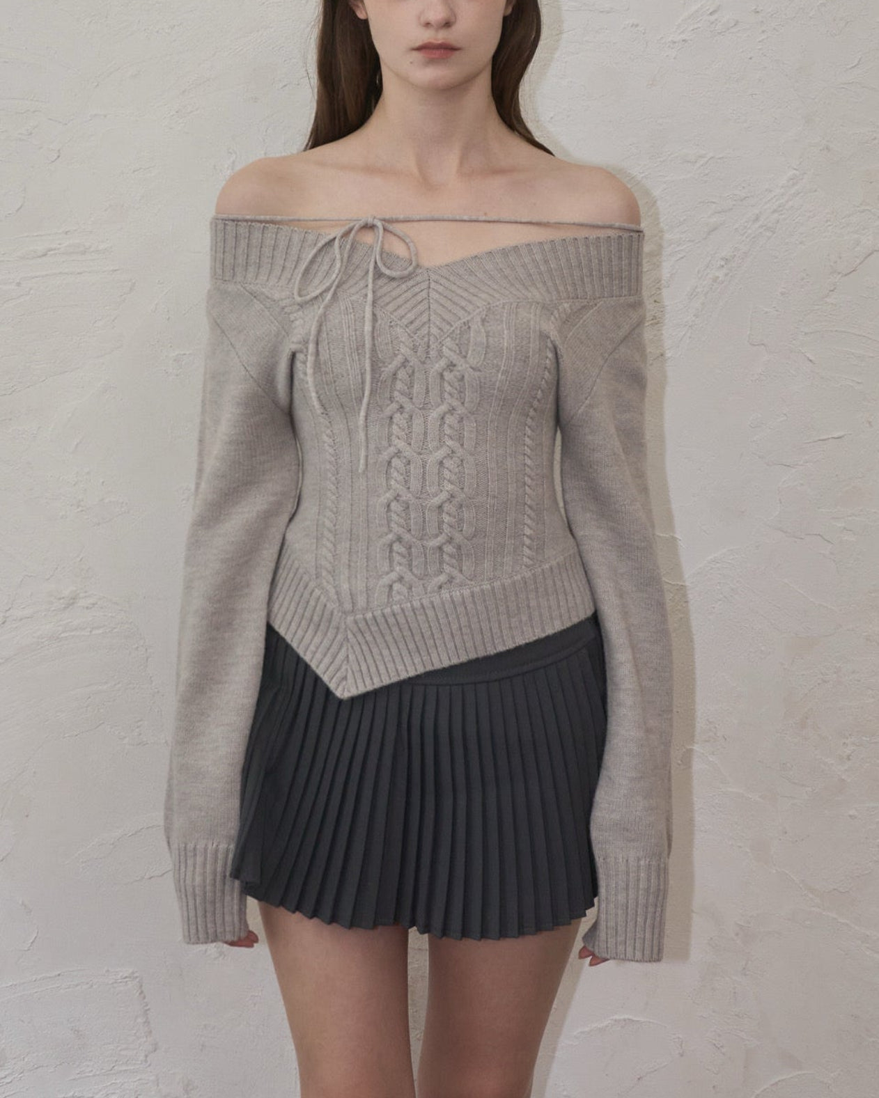 トップス yilon CABLE RIBBON KNIT Cable ribbon knit – YILON