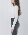 Gather lace tee