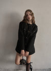 Fur collar classical coat