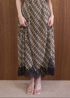 CHIFFON CHECK ELEGANT OP
