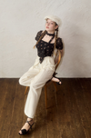Little flower chiffon blouse