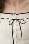 BICOLOR RIBBON KNIT SETUP