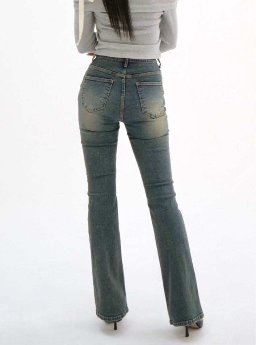 パンツ yilon SEMI FLARE DENIM Semi flare denim – YILON