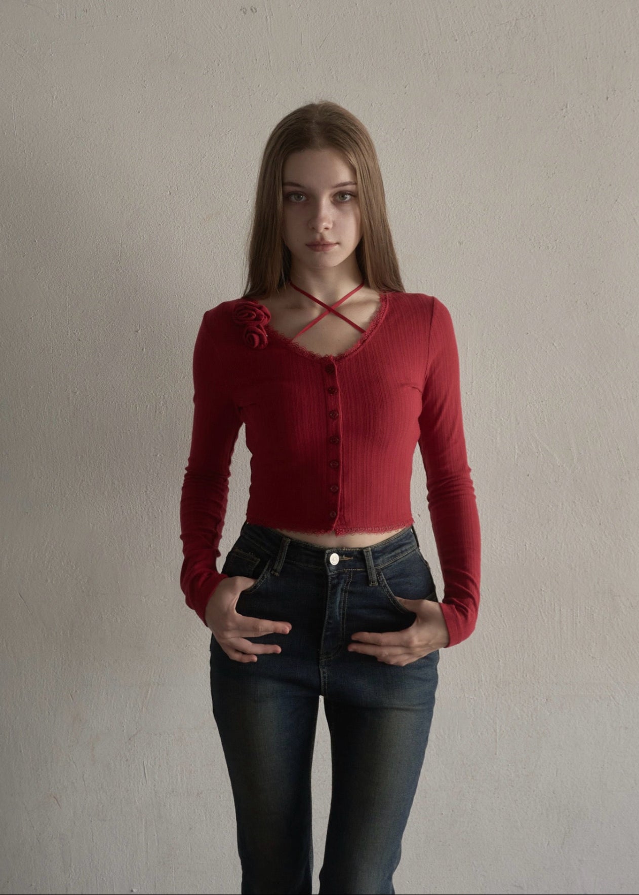 yilon ♡ ROSE RIBBON CARDIGAN Rose ribon cardigan – YILON