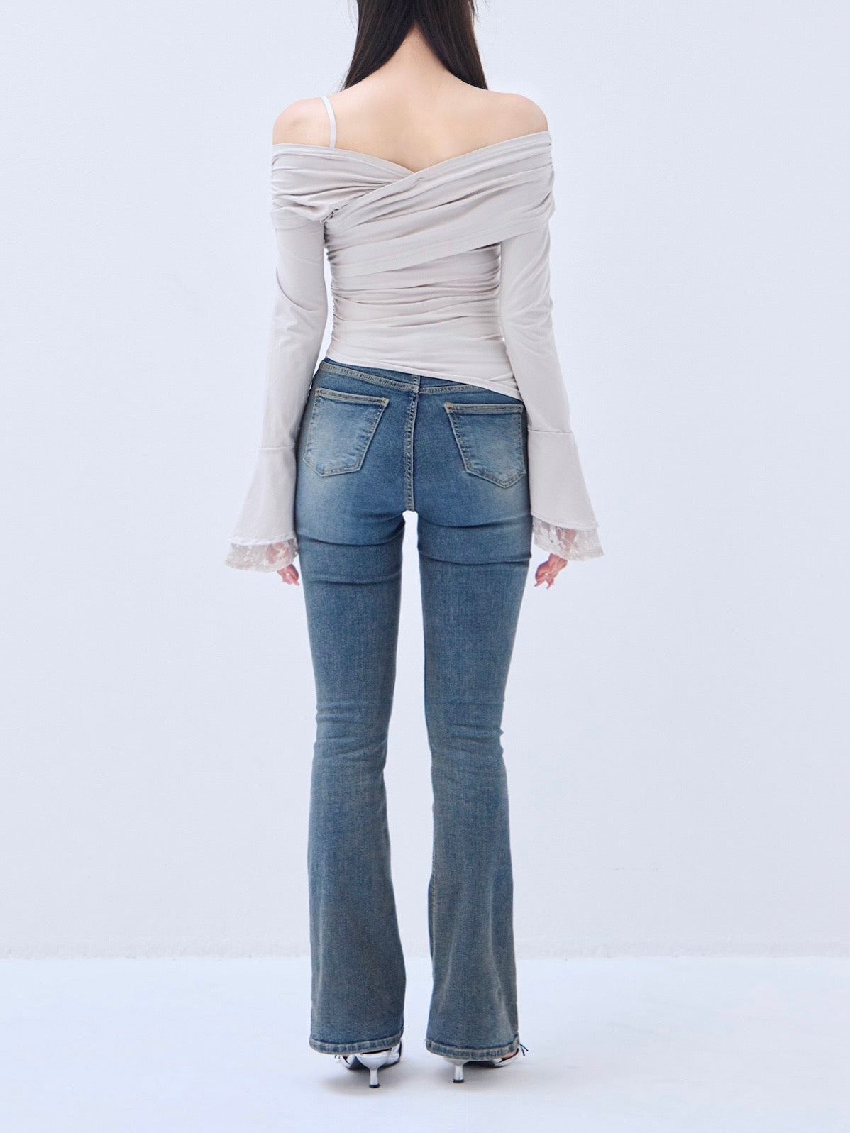 Lace gather tops – YILON