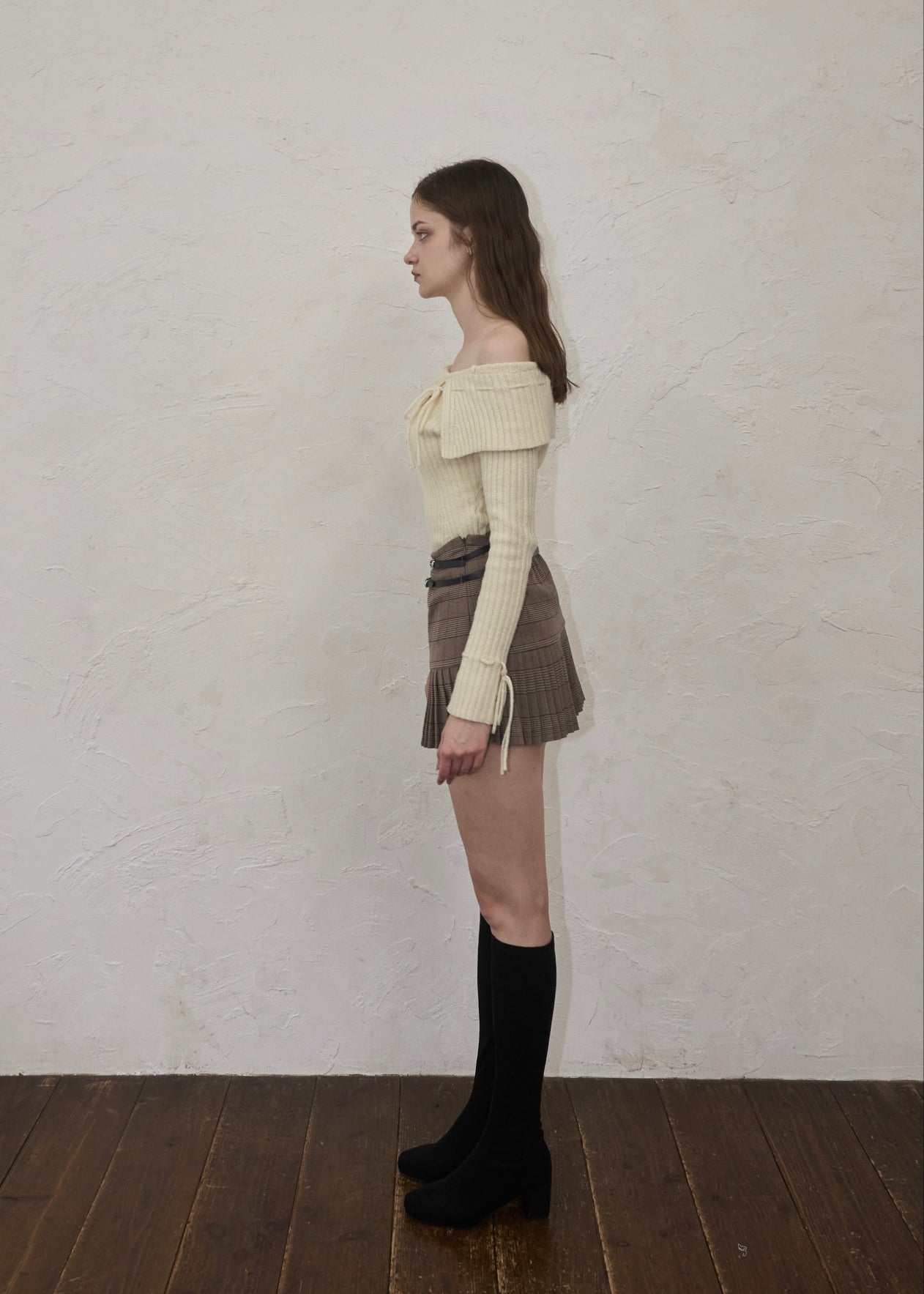 Belt check mini skirt – YILON