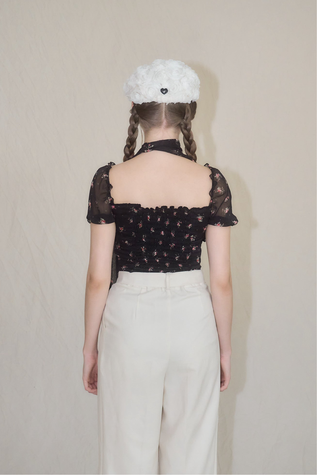 受注販売】Little flower chiffon blouse – YILON 受注販売】Little flower chiffon blouse – YILON