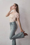 Little flower chiffon blouse