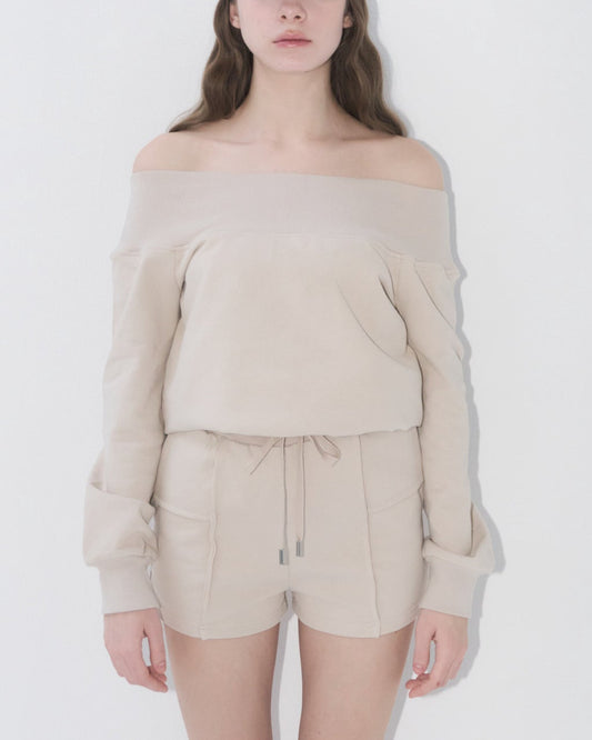 Off-shoulder sweat setup