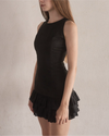 Cotton lace suède op