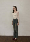 Flower lace blouse