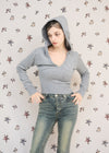 CABLE HOODIE MINI KNIT