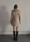 Fur collar classical coat