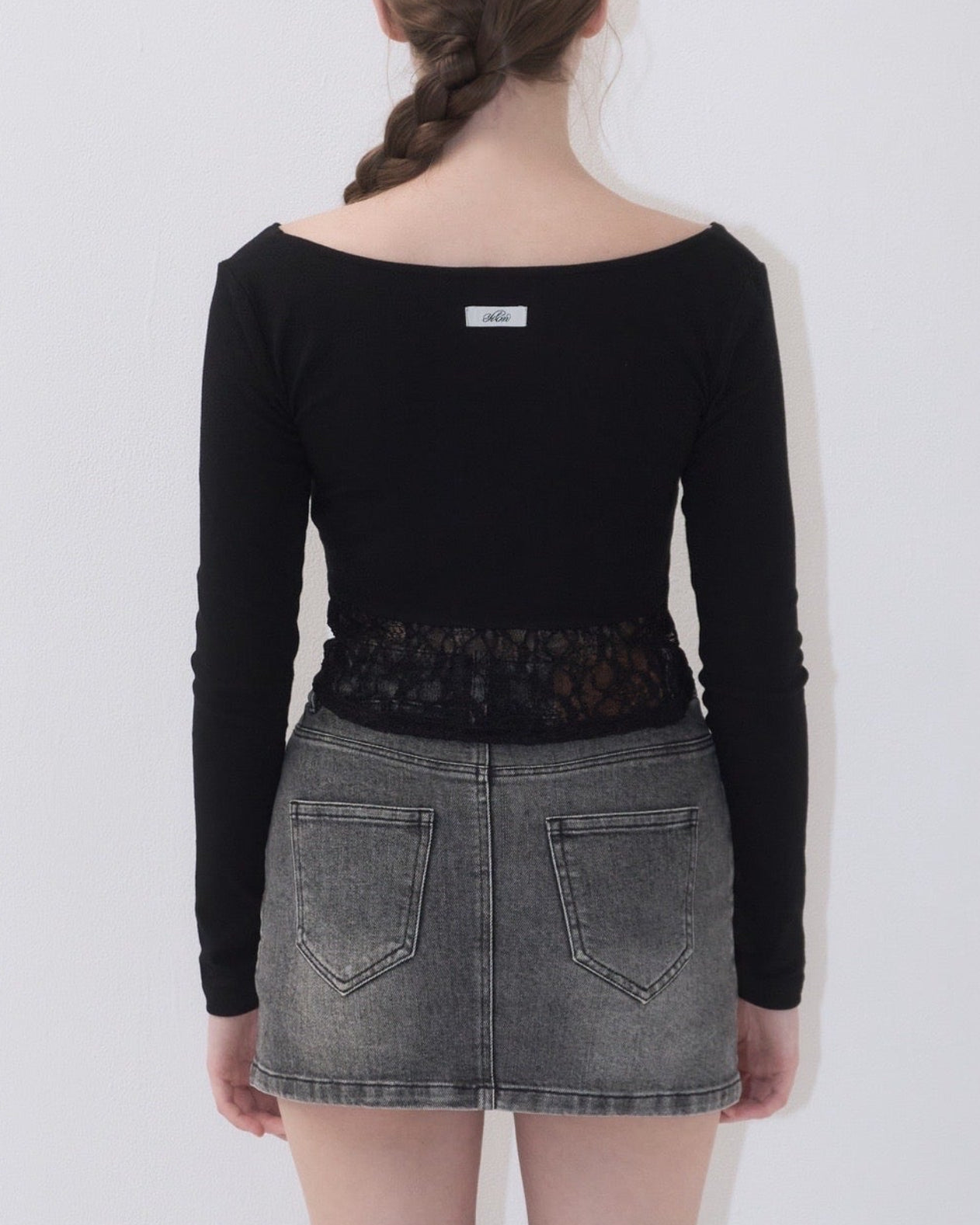 Gather lace tee – YILON