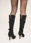 Strap belt long boots