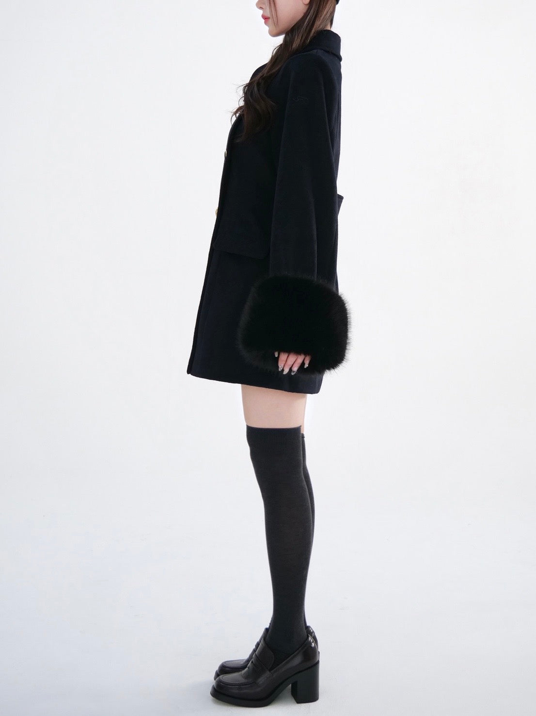 ジャケット・アウター yilon/CINCHED WAIST MIDI COAT Cinched waist midi coat – YILON