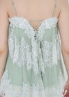 LACE TRIM TIERED CAMI TOP
