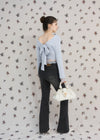 BACK RIBBON LACE TEE