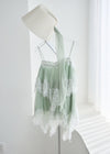 LACE TRIM TIERED CAMI TOP