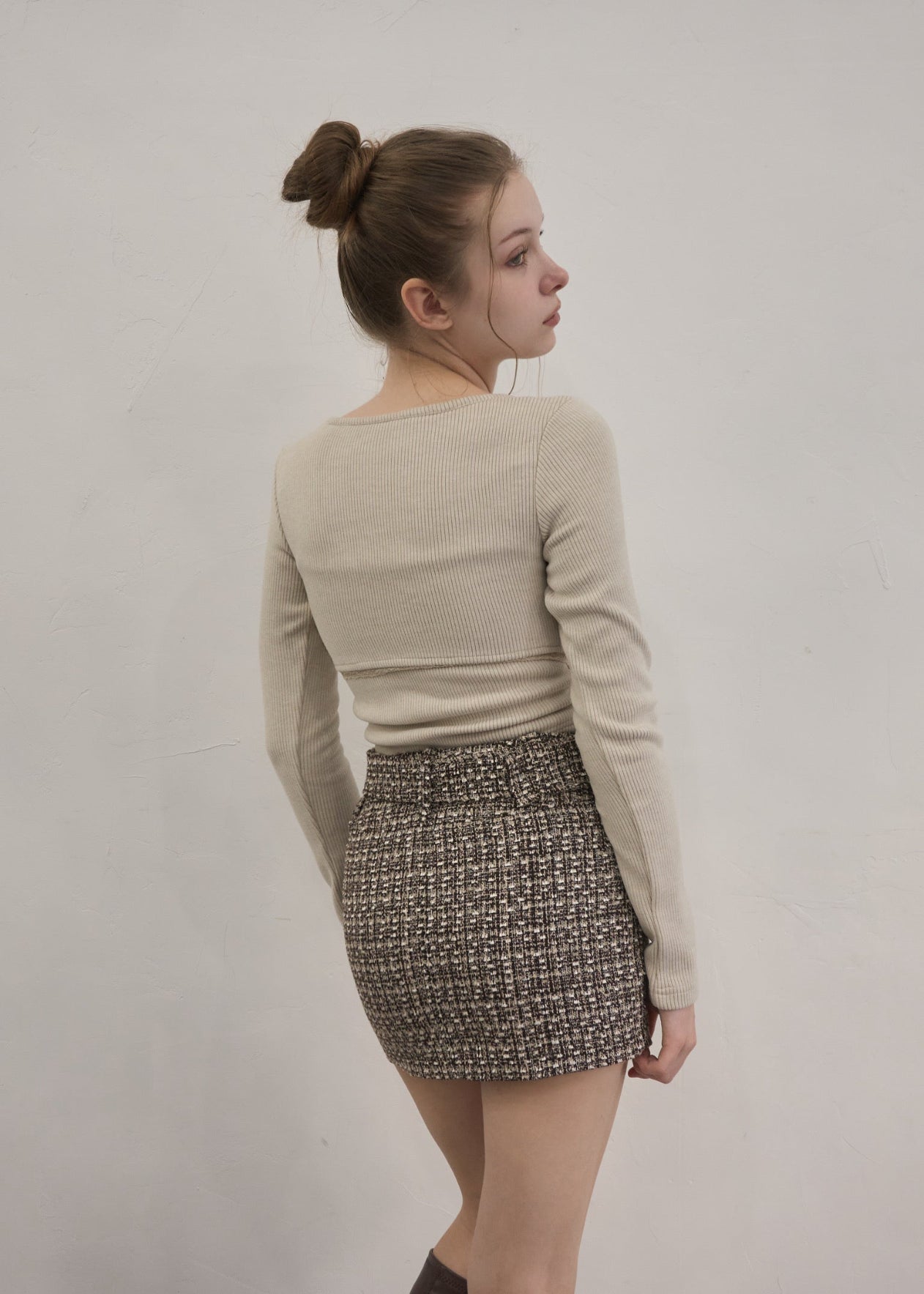 Rib ensemble button tops – YILON