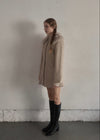 Fur collar classical coat
